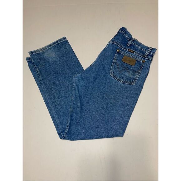 Wrangler George Strait Cowboy Cut Collection Men's Jeans Size 35x30 Blue Look at - Picture 1 of 10